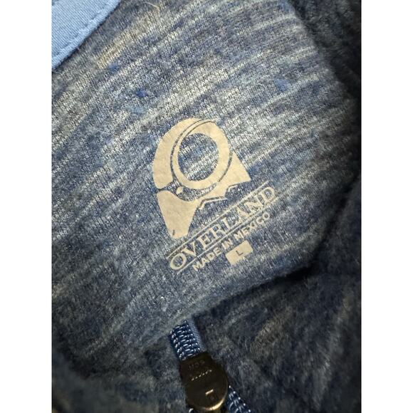 Overland Hadley Italian Wool-Blend Fleece Jacket Gray Blue Size L - Picture 9 of 9